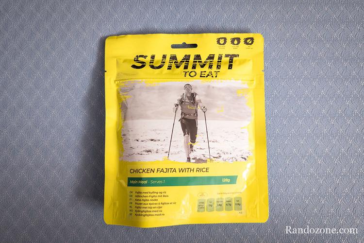 Test des plats lyophilis&&eacute;s Summit to Eat