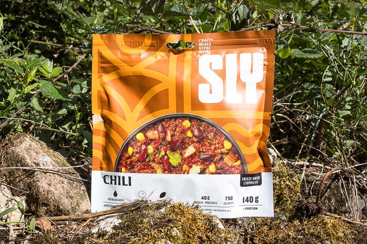 Test du plat lyophilisé Sly Chili : packaging