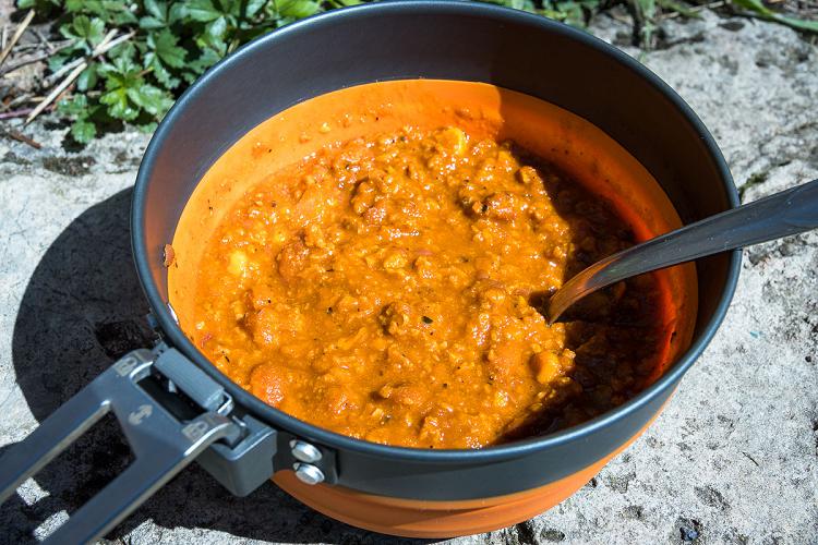 Test du plat lyophilisé Sly Chili : dégustation