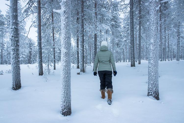 Test de la doudoune Columbia Lake 22 II en Finlande