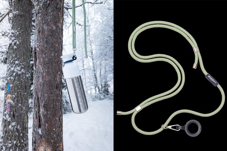 Gourde et la sangle Cord Sage Green