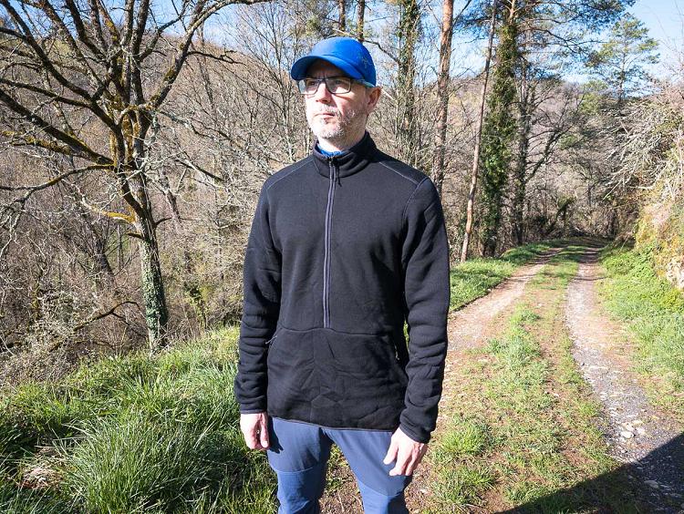 Pull Odlo Pull demi-zipp� unisexe en laine m�rinos AirWool