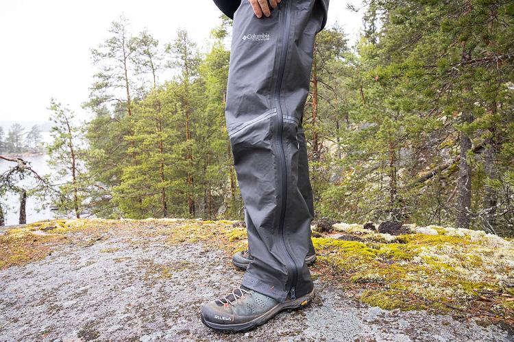 Test du pantalon de pluie Columbia Whistler Peak en Finlande Test du pantalon de pluie Columbia Whistler Peak en Finlande