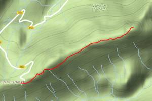 Pic de la Pahule depuis le parking du col de Tentes