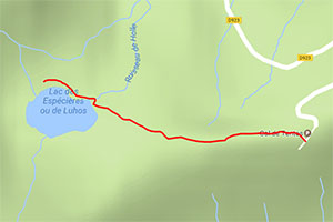 Lac des Esp�ci�res ou de Luhos depuis le col de Tentes