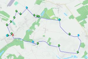Trace gps Boucle pédestre : Les Artigues de Lussac Boucle pédestre : Les Artigues de Lussac