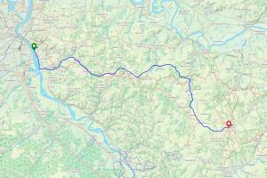 Trace gps : Piste Cyclable Roger Lapébie entre Bordeaux et Sauveterre de Guyenne Piste Cyclable Roger Lapébie entre Bordeaux et Sauveterre de Guyenne