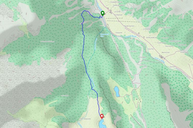 Trace gps Lac Miroir Lac Miroir