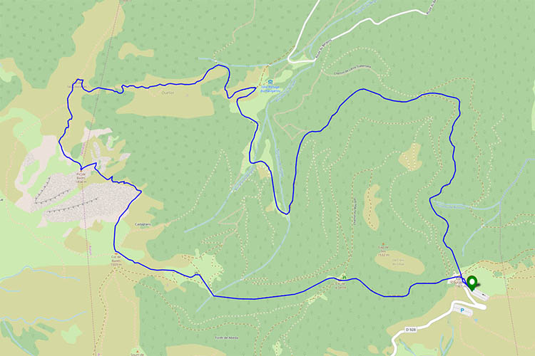 Trace gps Pic de Bazès en boucle depuis le col de Couraduque Pic de Bazès en boucle depuis le col de Couraduque