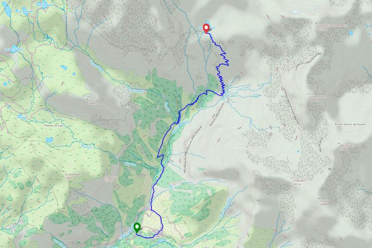 Randonnée au lac des Pisses depuis Prapic