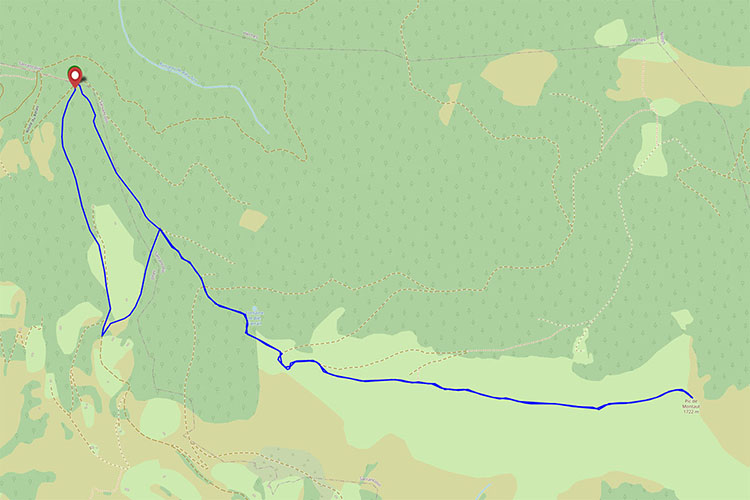 Trace gps Randonnée au Pic de Montaut Randonnée au Pic de Montaut