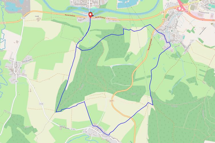 Trace gps Sentier de la Croix Piot Sentier de la Croix Piot