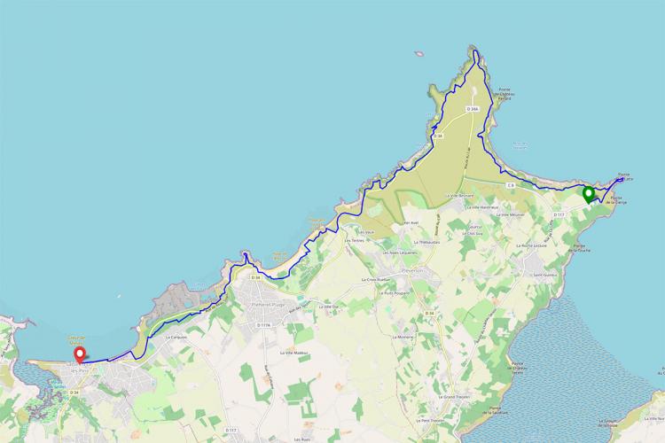 GR 34 entre La Latte et Sables-d'Or-les-Pins