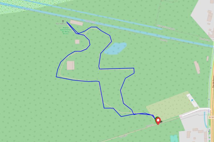 Le parcours forestier des marais de Sacy