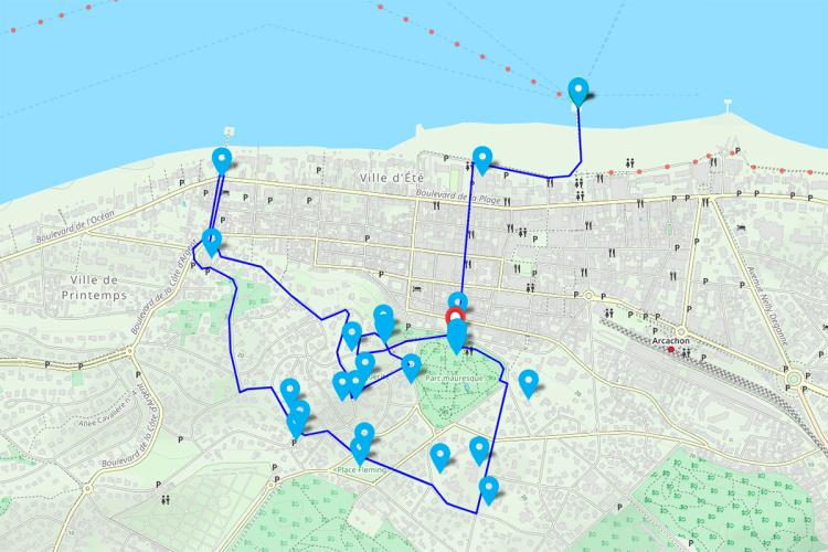 Arcachon, boucle de la Ville d'Hiver