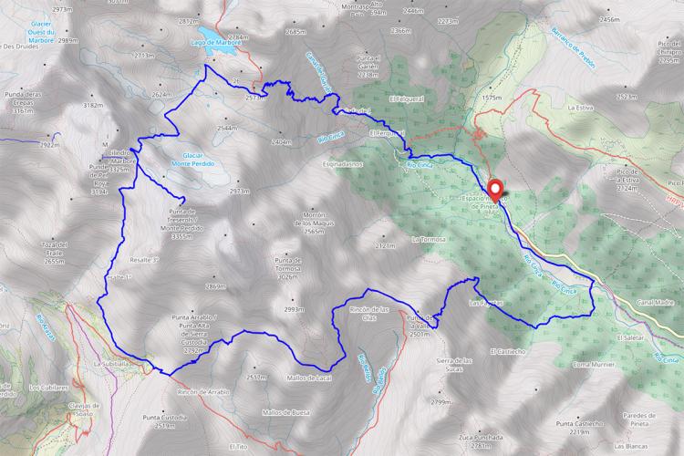 Mont Perdu en boucle depuis Pineta en Espagne