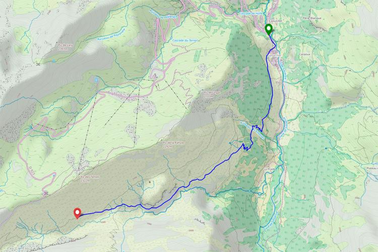 Trace gps Cabane des Soldats depuis Gavarnie Cabane des Soldats depuis Gavarnie