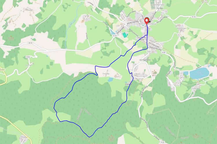 Circuit de randonnée pédestre n° 2 La Combe de Balsac