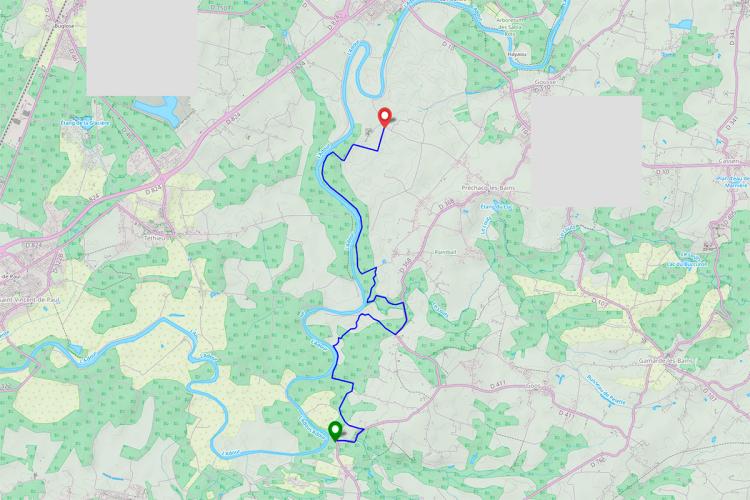 Sentier de l'Adour : de Hinx à Préchacq-les-Bains