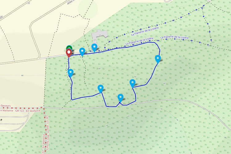 Trace gps Circuit d'interprétation de la Renaissance de la Hêtraie Circuit d'interprétation de la Renaissance de la Hêtraie