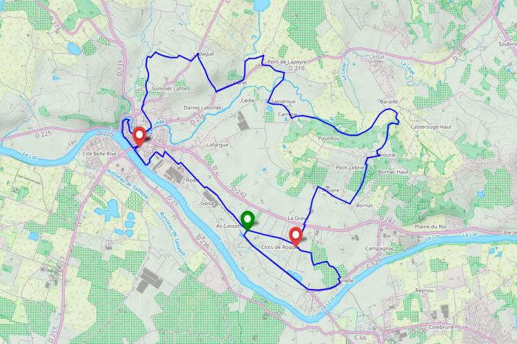 Casseneuil, le circuit des trois rivières