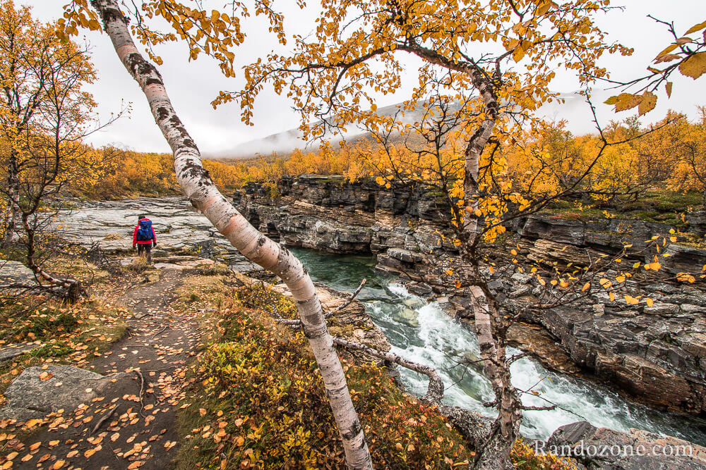 Canyon de l'Abiskojkka  Abisko en Sude