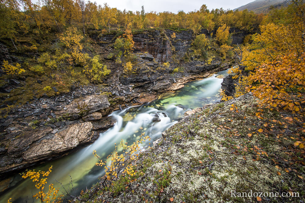 Canyon de l'Abiskojkka  Abisko en Sude