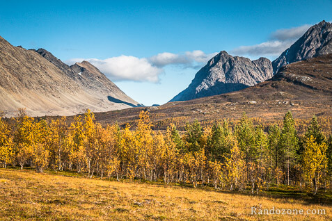 Paysage des Alpes de Lyngen