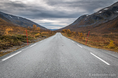 Route dans les montagnes aprs Tromso