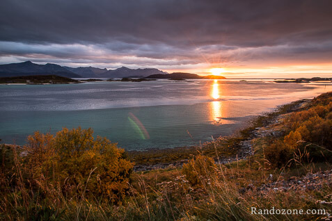Coucher du soleil depuis l'le de Sommary