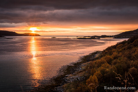 Coucher du soleil depuis l'le de Sommary