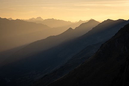 Difficile de se lasser du coucher de soleil au col du Tourmalet