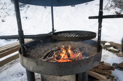 Le barbecue prs de Myllykoski