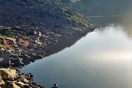 Petit matin calme au lac Arrédoun 