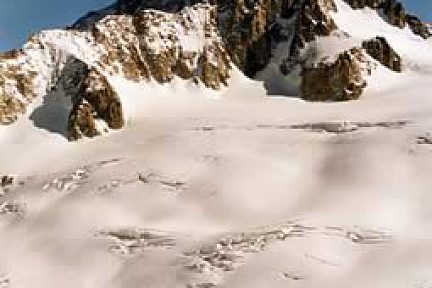 Dent du géant depuis la mer de Glace.