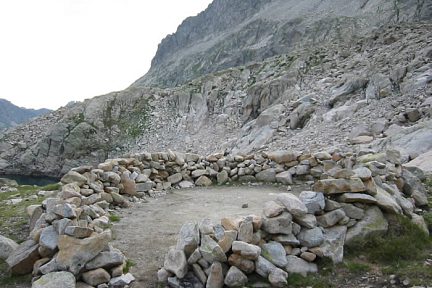 Aire de bivouac après le Larribet