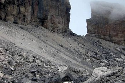 La brèche de Roland depuis l'Espagne