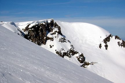 Barre rocheuse près du Liset