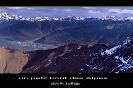 Vue sur la Pte d'Armène et la vallée d'Albertville.