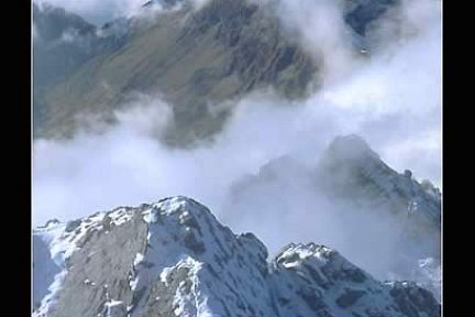 Arête finale enneigée de la Pointe Percée