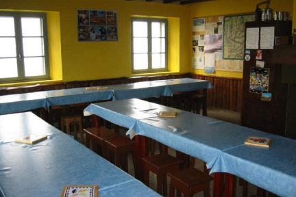 L'intérieur du refuge des Espuguettes