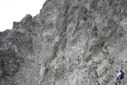 La Grande Diagonale, passage aérien de l'ascension