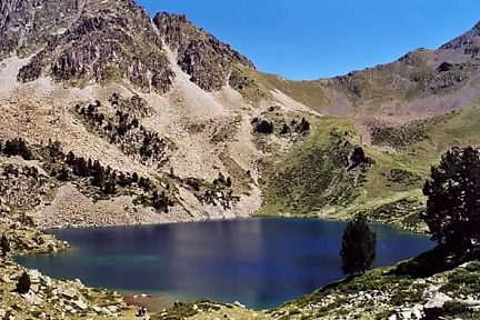Lac de Bastan Supérieur lors de l'ascension du Pic de Bastan
