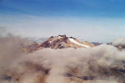 Glacier d'Ossoue le doigt de la fausse Brèche.