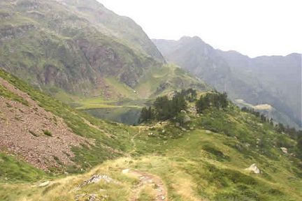 arrivée au lac vert