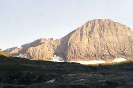 Face Nord du Taillon. Août 2000.
