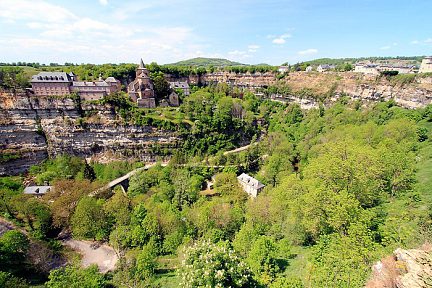 Début de la randonnée au trou de Bozouls