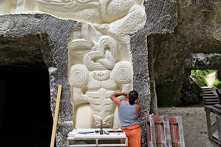 Un artiste en plein travail
