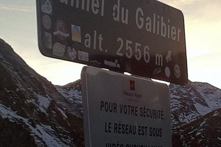 Tunnel du Galibier le soir