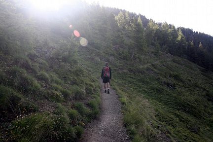 Départ de la randonnée au Lac de Souliers
